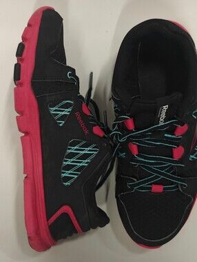 Reebok Yourflex Trainette Women’s Size 9 Black Pink Training Running Sneakers
